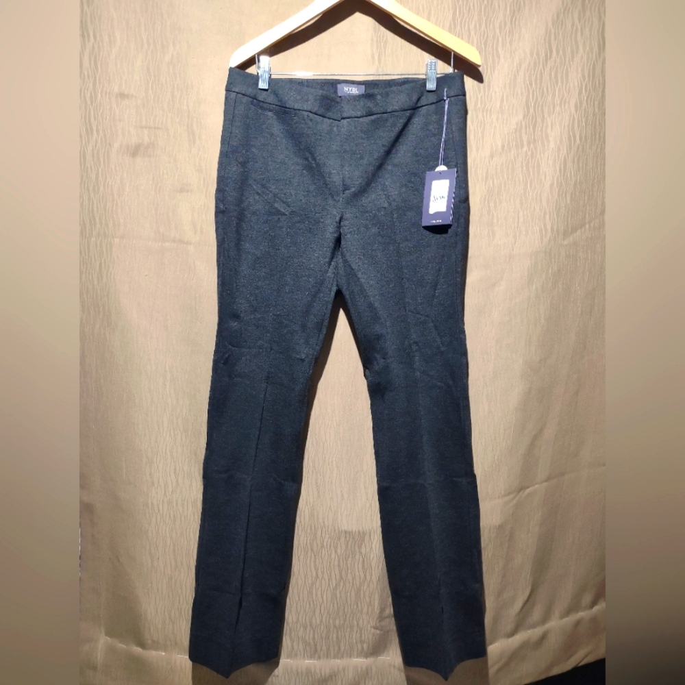 NYDJ Women's Slim Trouser Pants in Charcoal Heathered - Picture 2 of 8
